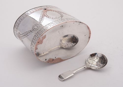 Wonderful Sheffield Plated Tea Caddy Circa 1790