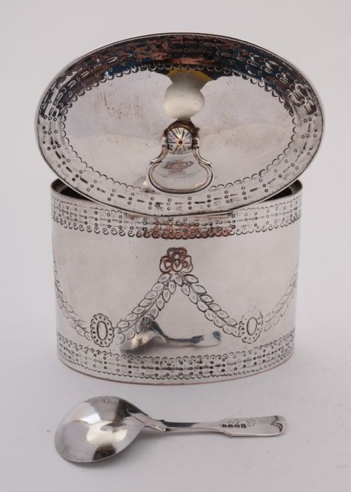 Wonderful Sheffield Plated Tea Caddy Circa 1790