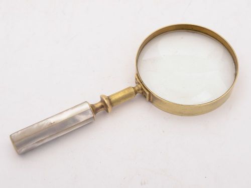 Nice Edwardian Mother of Pearl Magnifying Glass Circa 1905