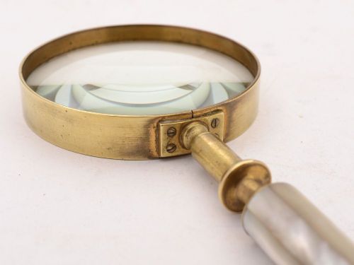 Nice Edwardian Mother of Pearl Magnifying Glass Circa 1905
