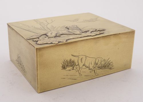 Nice German Brass Table Box Circa 1900