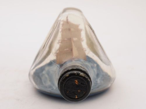 Nice Ship in Bottle Circa 1920