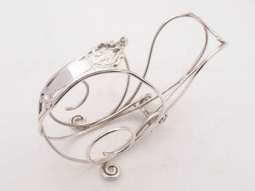 Superb Victorian Silver Plated Wine Cradle Circa 1890