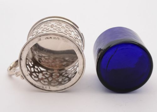 Fabulous Victorian Silver Mustard Pot London 1856