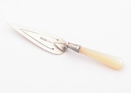 Nice Silver and Mother of Pearl Bookmark Birmingham 1925