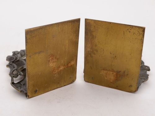 Unusual Edwardian Pair of Brass Ship Bookends Circa 1905