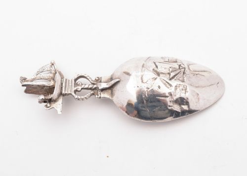 Nice Dutch Silver Caddy Spoon London 1915