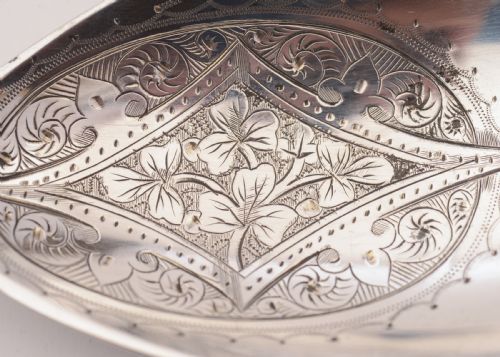 Lovely Edwardian Pair of Glass Handled Salad Servers Circa 1905