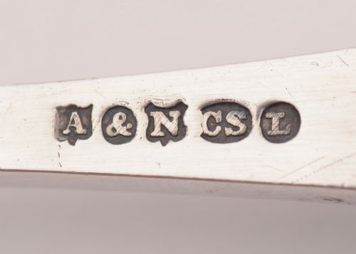 Lovely Edwardian Pair of Glass Handled Salad Servers Circa 1905