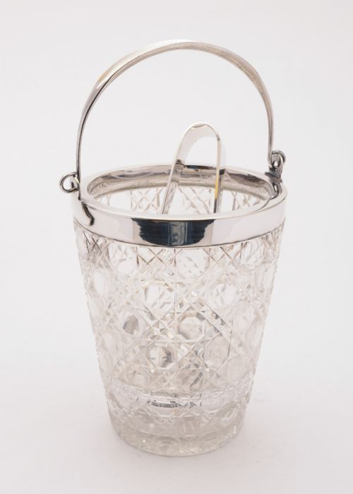 Lovely Edwardian Cut Glass Ice Bucket Circa 1905
