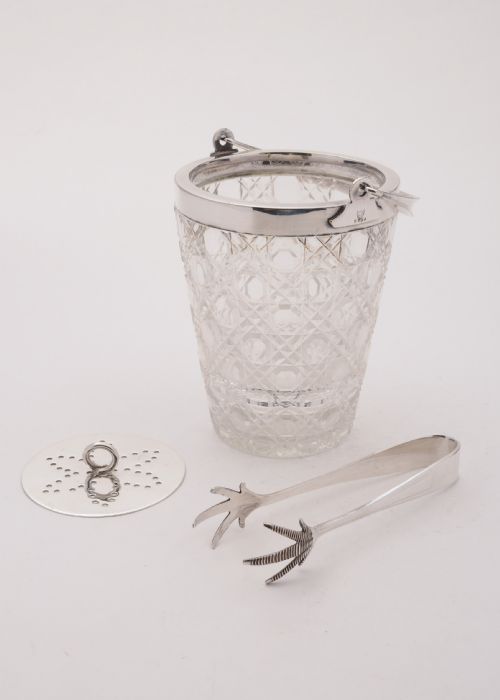 Lovely Edwardian Cut Glass Ice Bucket Circa 1905