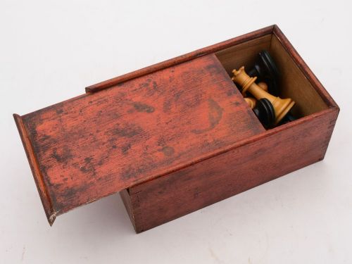 Nice Staunton Style Boxwood Chess Set Circa 1920