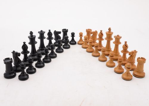 Nice Staunton Style Boxwood Chess Set Circa 1920