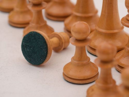 Nice Staunton Style Boxwood Chess Set Circa 1920