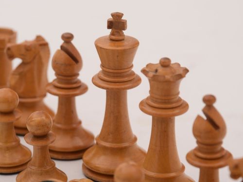 Nice Staunton Style Boxwood Chess Set Circa 1920