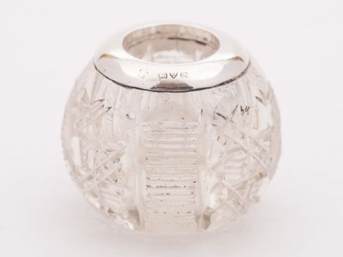 Unusual Edwardian Silver Topped Matchstriker Chester 1906