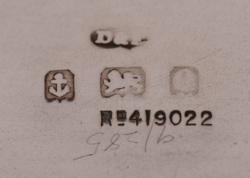 Good Silver Tea Caddy Birmingham 1913