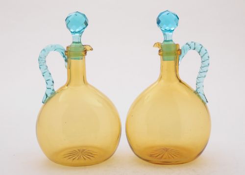 Fabulous Pair of Victorian Decanters Circa 1890