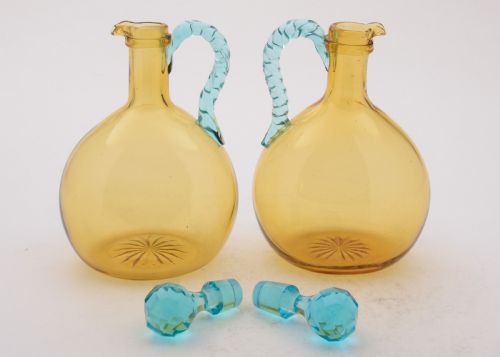 Fabulous Pair of Victorian Decanters Circa 1890