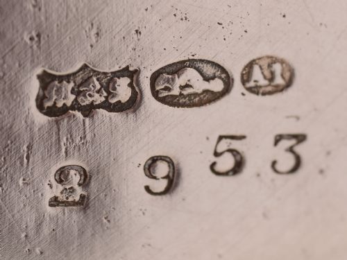 Superb Edwardian silver plated bottle stand c 1905