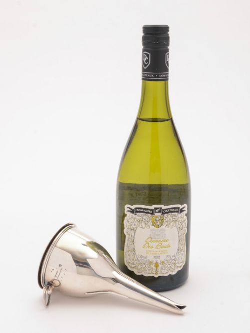 Nice Edwardian silver plated wine funnel circa 1905