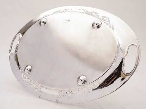 Fabulous Large Edwardian silver plated tray. circa 1905