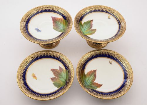 Gorgeous French Porcelain Dessert Set Circa 1900