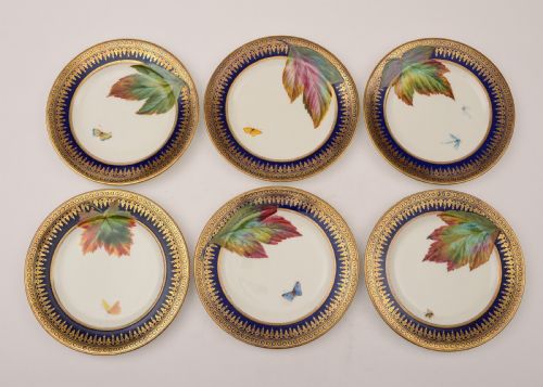Gorgeous French Porcelain Dessert Set Circa 1900