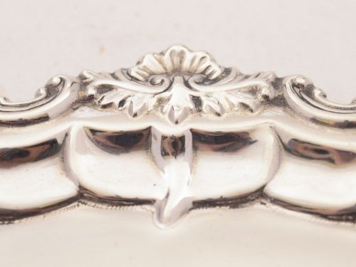Sweet Edwardian Silver Salver Sheffield 1909