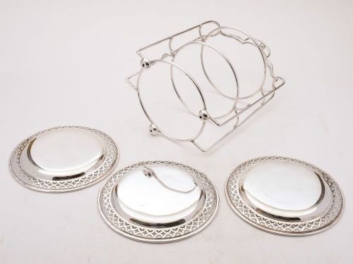 Elegant Edwardian three tier cake stand c 1905