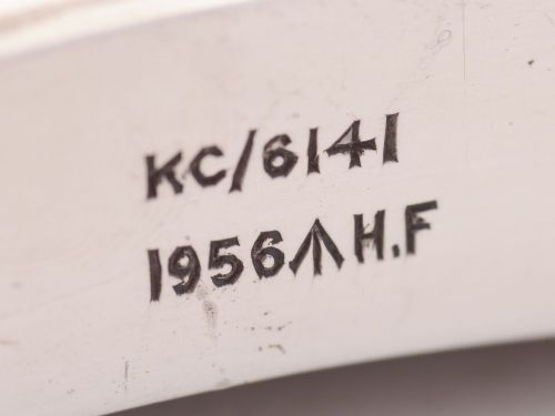 Nice Military silver plated hip flask 1956