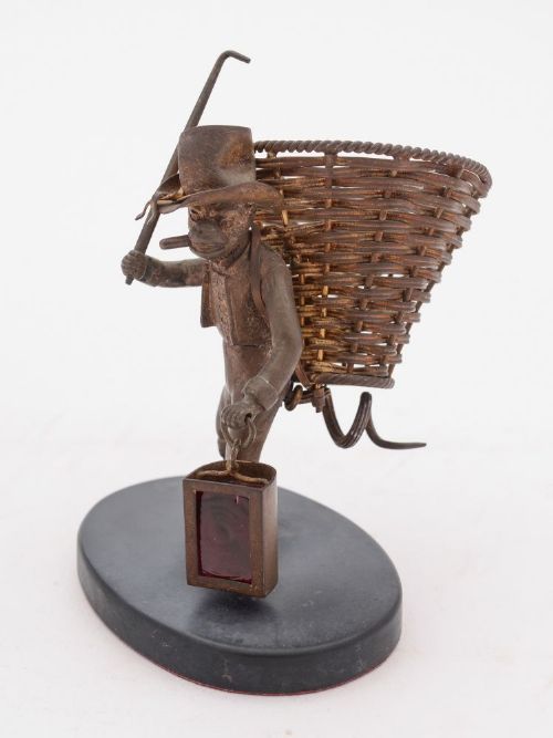 Unusual French Bronzed Monkey Rat Catcher circa 1900