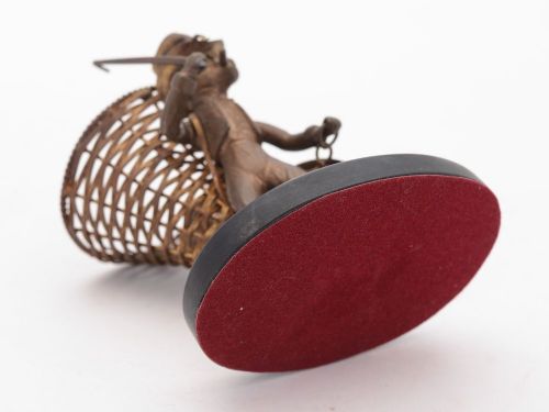 Unusual French Bronzed Monkey Rat Catcher circa 1900