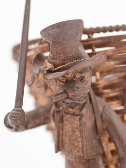Unusual French Bronzed Monkey Rat Catcher circa 1900