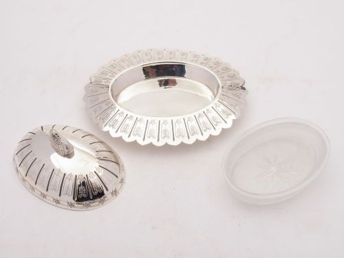 Beautiful Victorian Silver Plated Butter Dish. Circa 1890