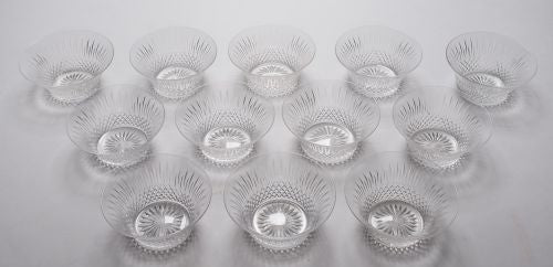 Superb set of Edwardian cut glass bowls 1905