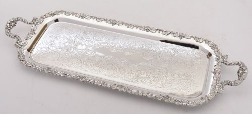 A Lovely Edwardian Silver Plated Tray 1905