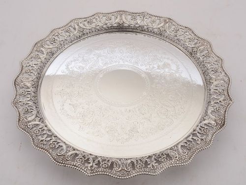 Gorgeous Victorian silver plated salver circa 1880