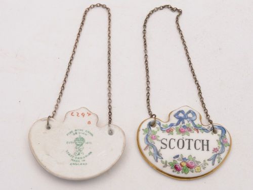 Pair of elegant cut glass decanters circa 1930