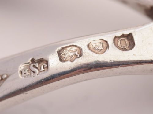 Gorgeous pair Victorian Silver Grape Scissors London 1891