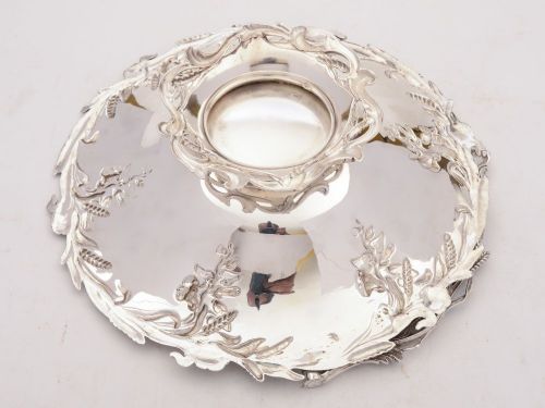 Fabulous Victorian Silver Plated Bread Basket circa 1880
