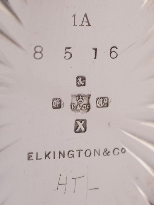 Super Victorian Elkington Silver Plated Bread Dish. 1883