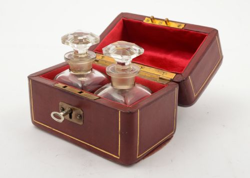 Gorgeous Edwardian Cased Scent Bottles circa 1905