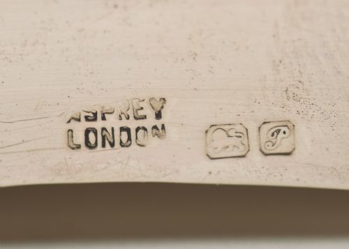 Stylish Silver Hip Flask - Asprey Chester 1915