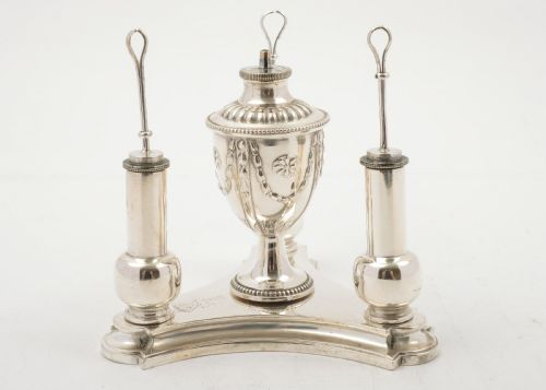Stylish Elkington Silver Plated Cigar/Cigarette Lighter - 1875