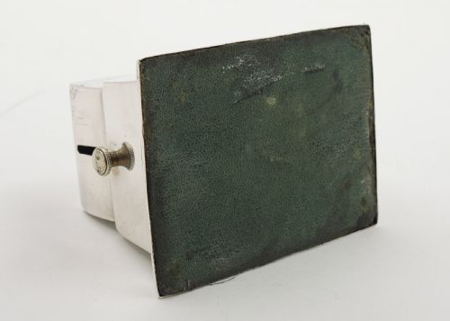 A Good Victorian Silver Table cigar Cutter Birmingham 1900