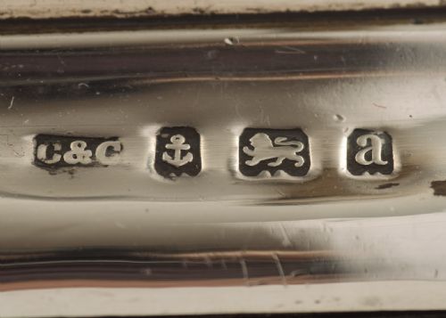 A Good Victorian Silver Table cigar Cutter Birmingham 1900