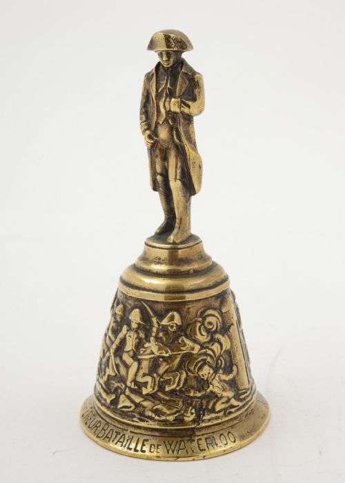 Unusual French Napoleon Brass Table Bell. Circa 1900