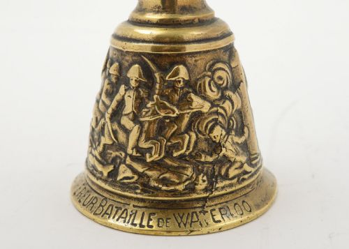 Unusual French Napoleon Brass Table Bell. Circa 1900