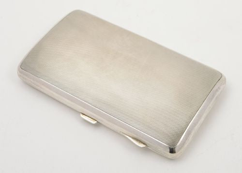 A Lovely Art Deco Silver Cigar Case London 1930